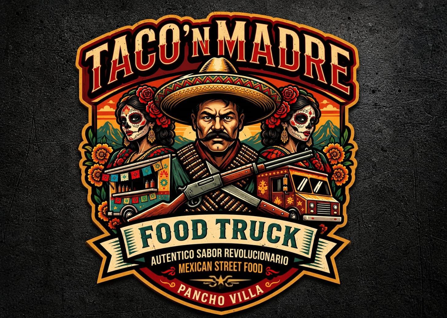 Taco 'N Madre logo